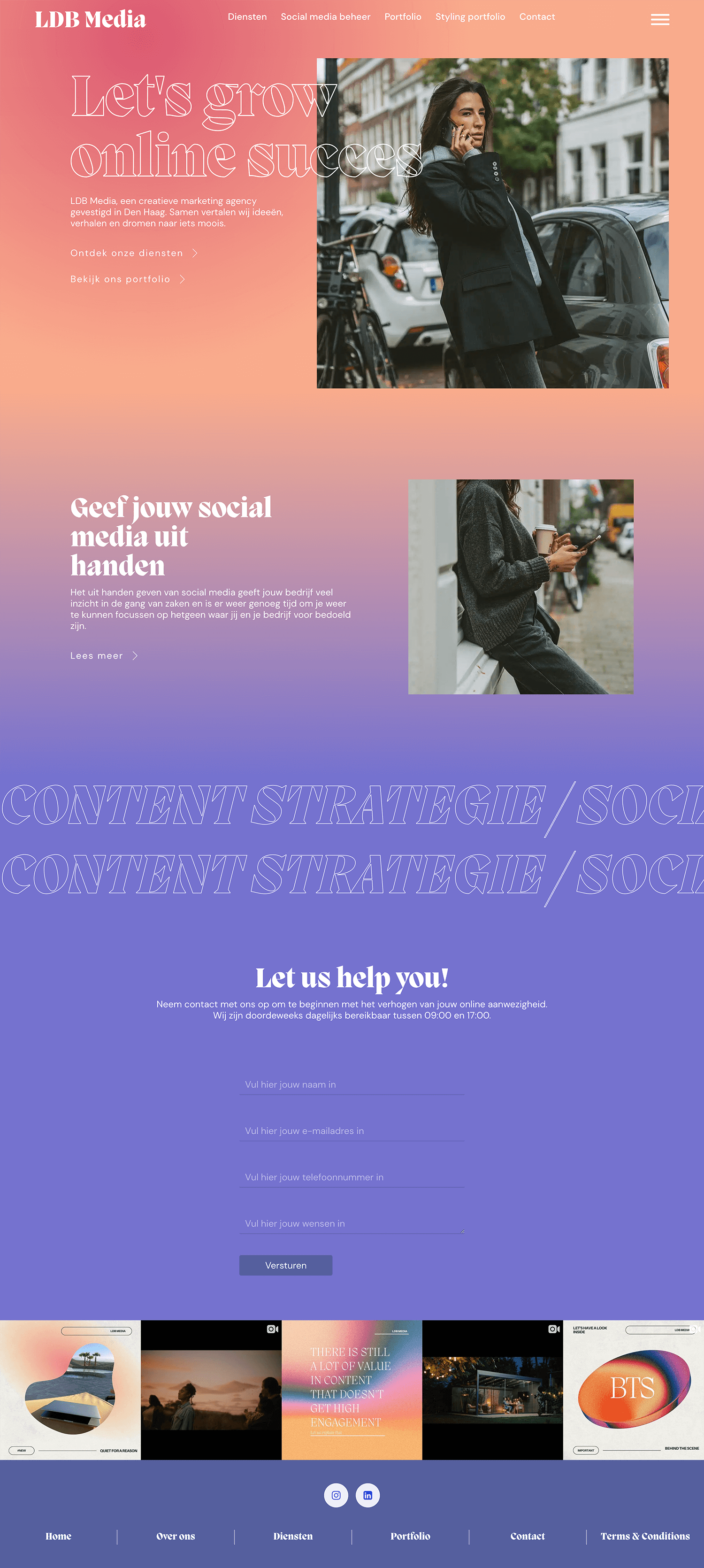 ldb media agency website screencapture