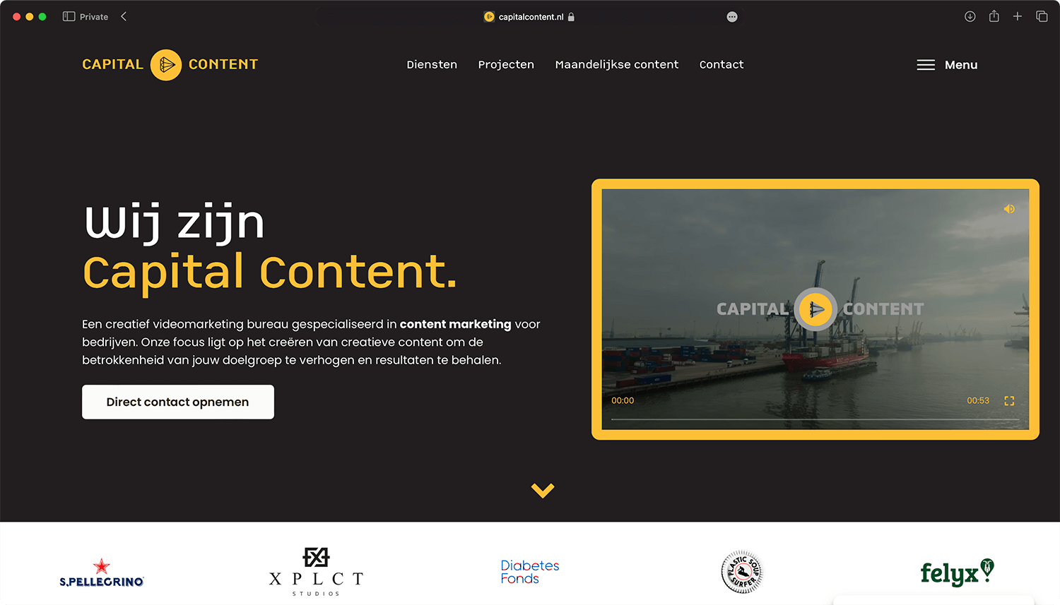 capital content screenshot homepage